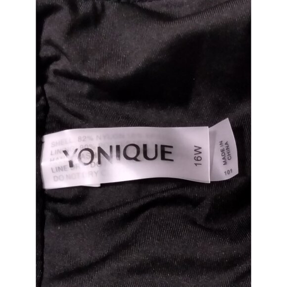 Two Piece V-Neck Tummy Control High Waisted Swimsuit Bikini Set Size16W - Picture 11 of 13